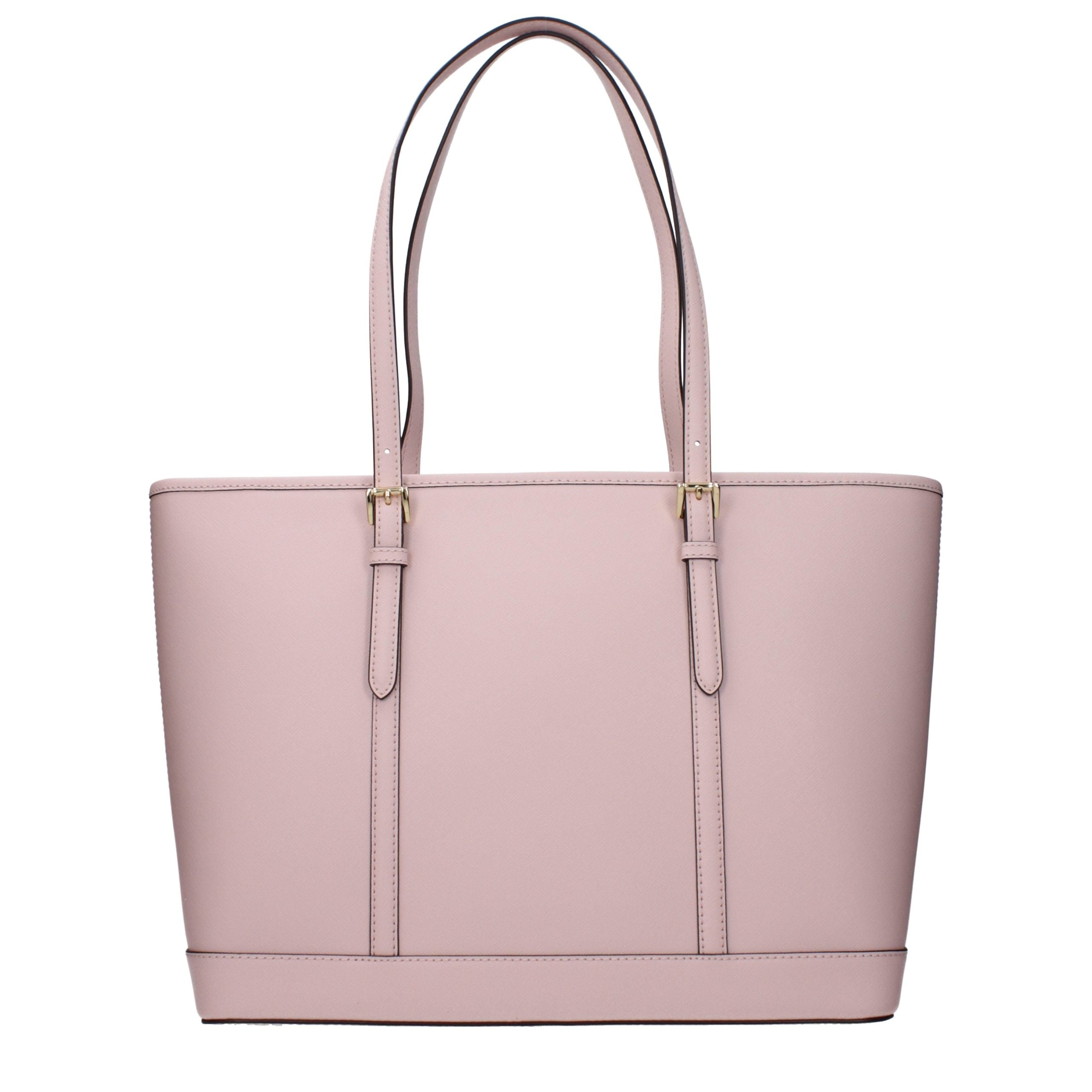 Elevate your style with the Michael Kors Pink Leather Shoulder Bag, a luxurious accessory that embodies sophistication and versatility for any occasion.