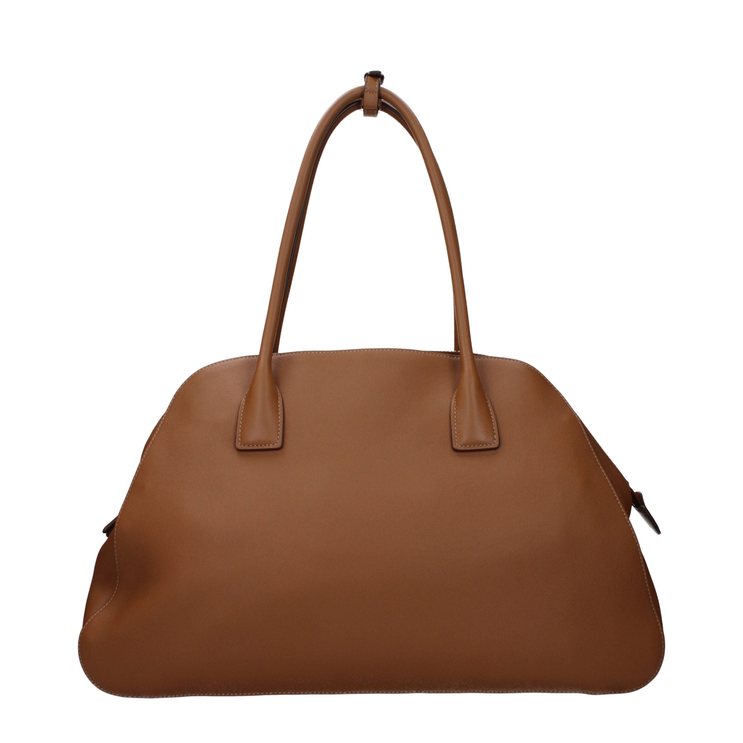 Discover the Prada Brown Leather Shoulder Bag, a symbol of artisanal luxury and timeless elegance, meticulously crafted for the discerning connoisseur.
