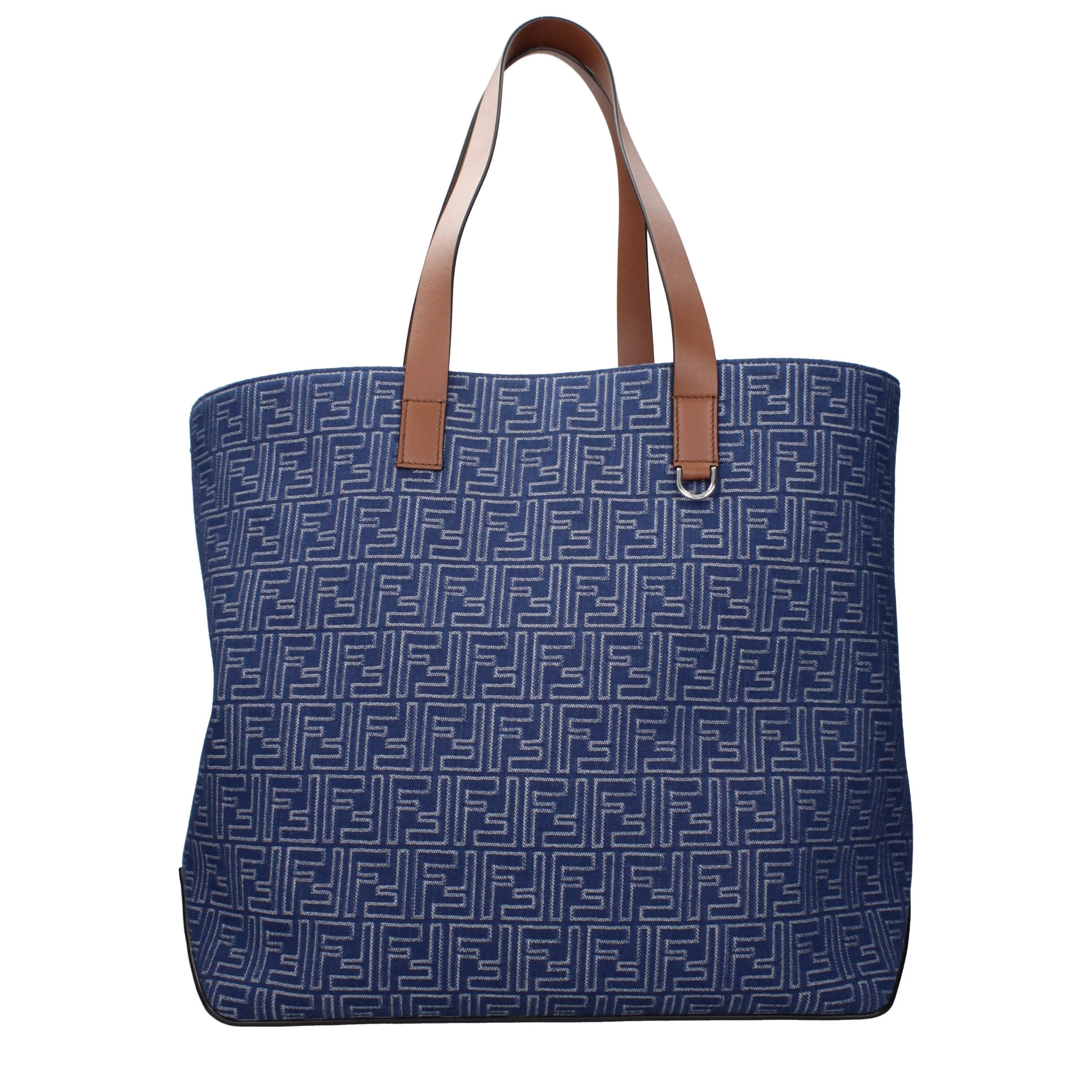 Fendi Blue Fabric Shoulder Bag - A Luxurious Fashion Statement
