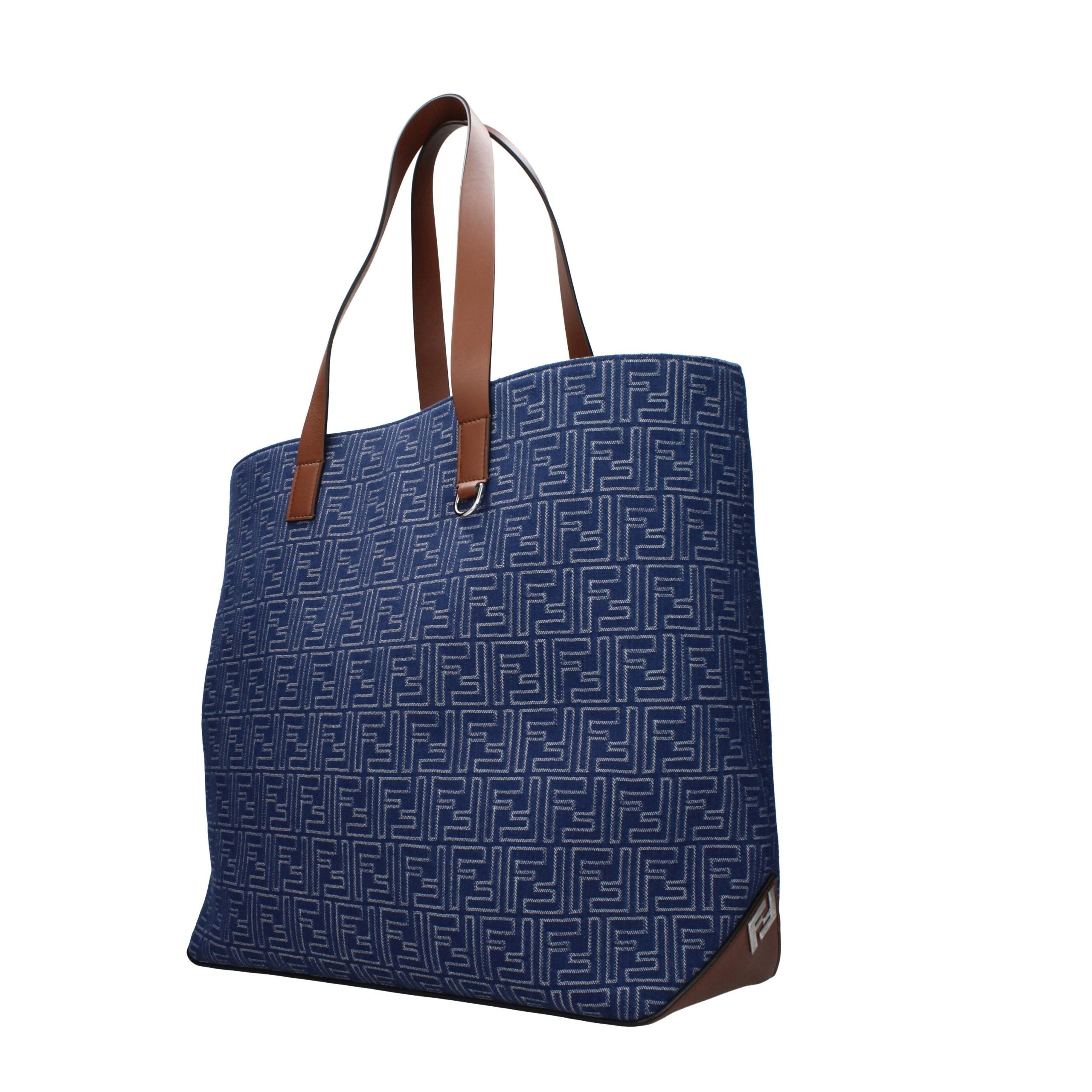 Fendi Blue Fabric Shoulder Bag - A Luxurious Fashion Statement