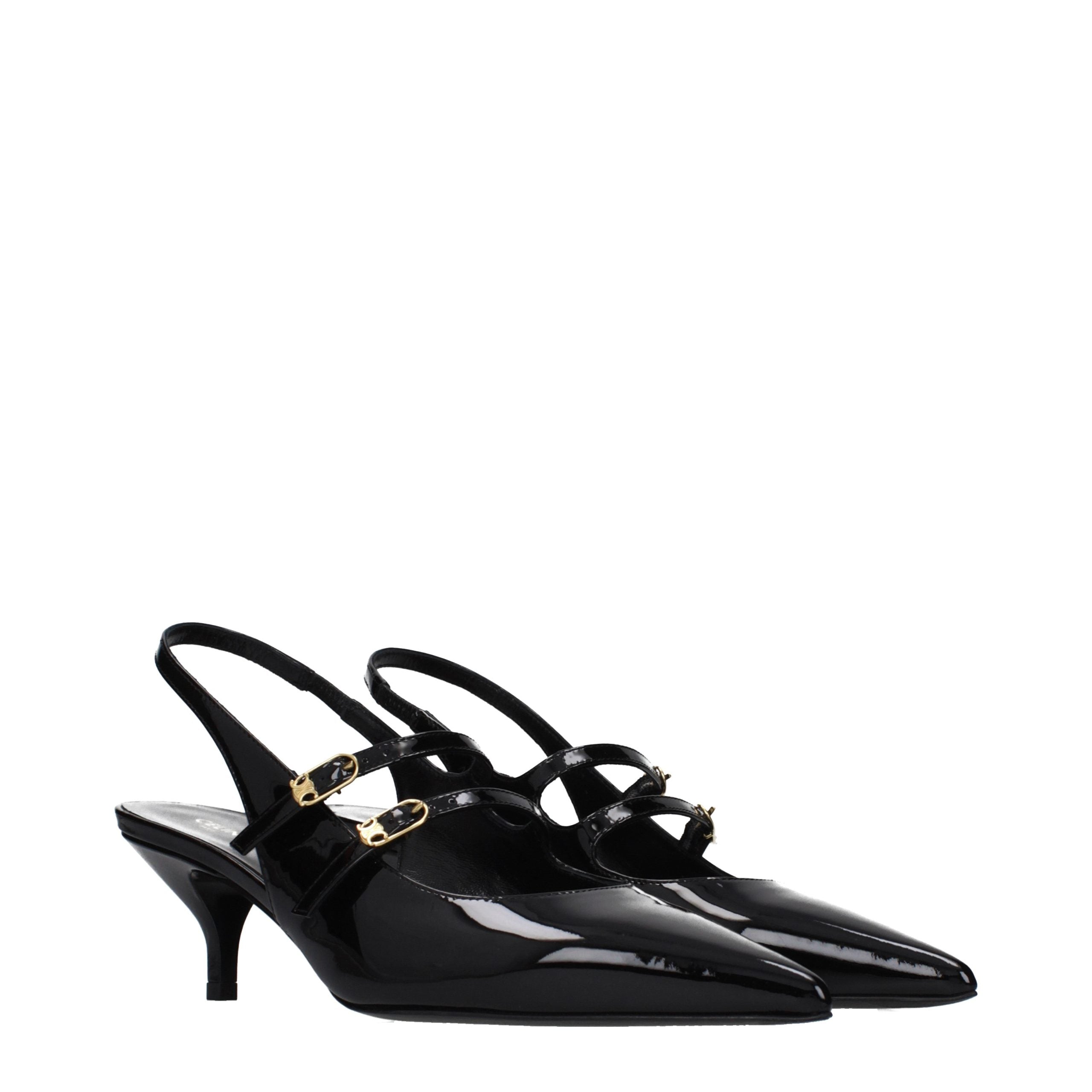 Celine Black Leather Sandals – Artisanal Luxury Footwear