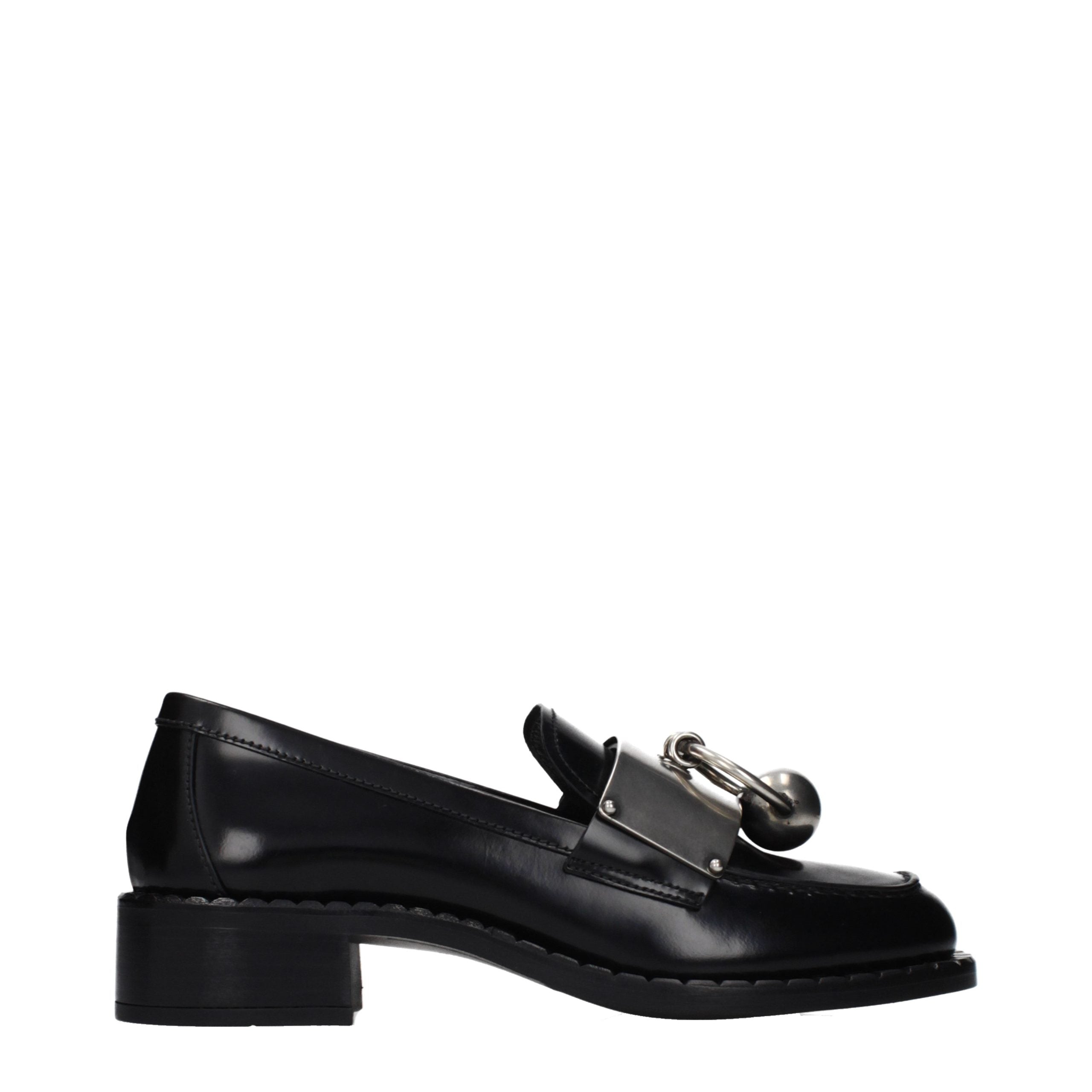 Experience the allure of Prada Black Leather Slip-On Loafers, where exquisite craftsmanship meets timeless elegance, perfect for the discerning fashion connoisseur.