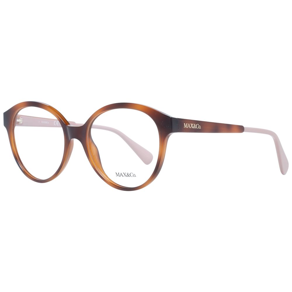 Elevate your allure with Max & Co Brown Plastic Glasses, a luxurious fusion of elegance and sophistication, perfect for the discerning individual seeking timeless style.