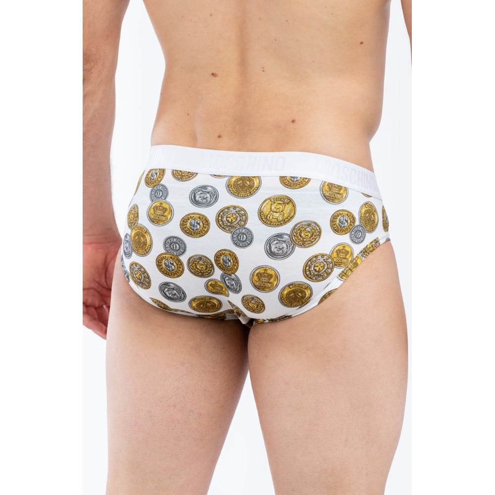 Moschino White Cotton Briefs