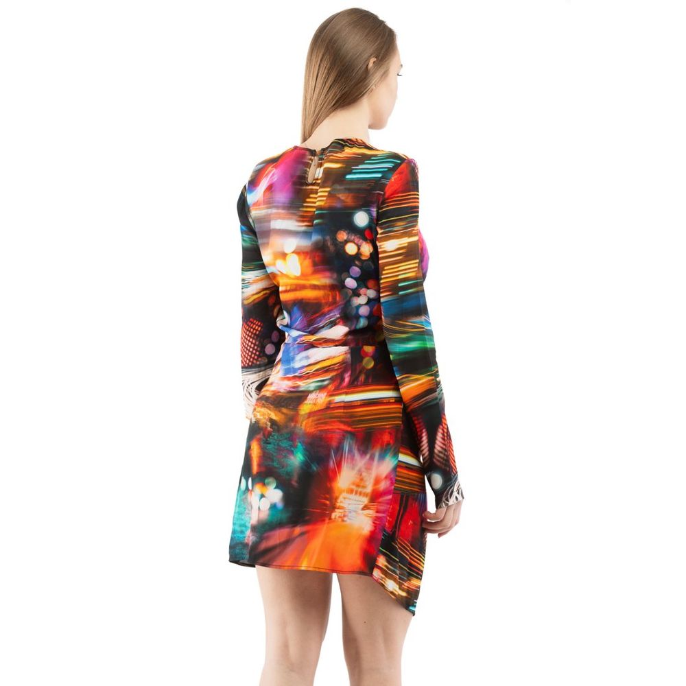 Experience the allure of the Moschino Multicolor Viscose Casual Dress, where luxurious craftsmanship meets vibrant artistry, perfect for the discerning fashion connoisseur.