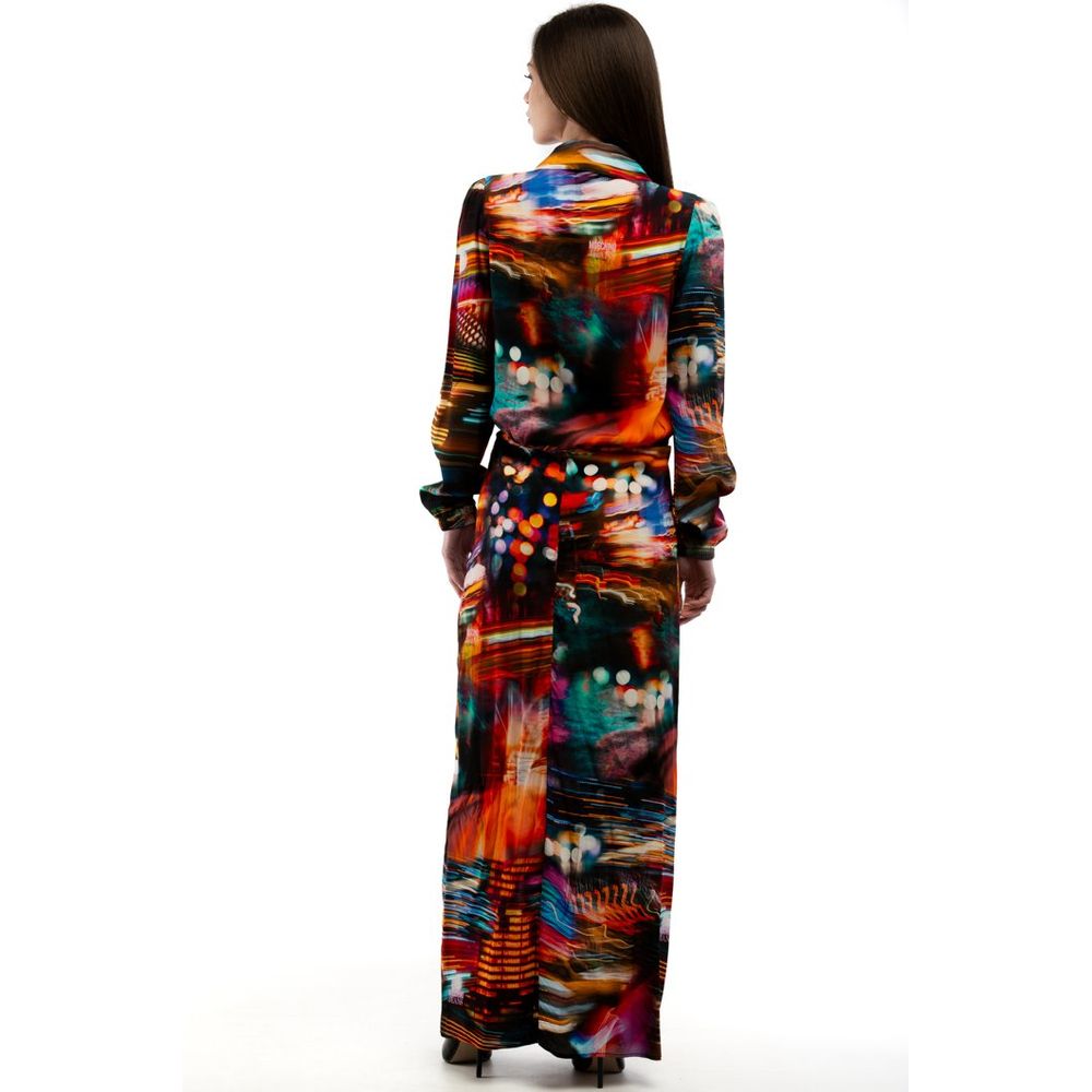 Elevate your wardrobe with the Moschino Multicolor Viscose Casual Dress, a luxurious blend of exquisite craftsmanship and vibrant artistry, perfect for any occasion.