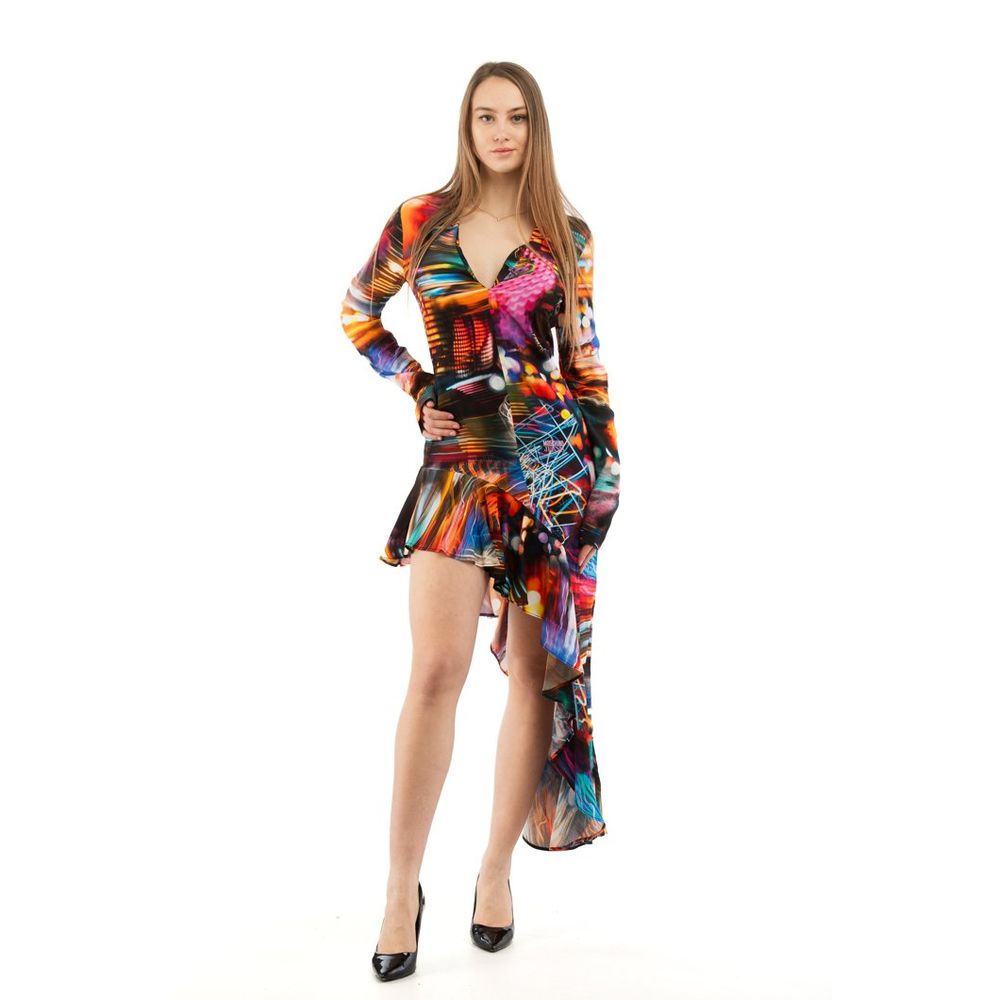 Elevate your wardrobe with the Moschino Multicolor Viscose Casual Dress, a daring blend of luxury and artistry, designed for those who embrace individuality and elegance.