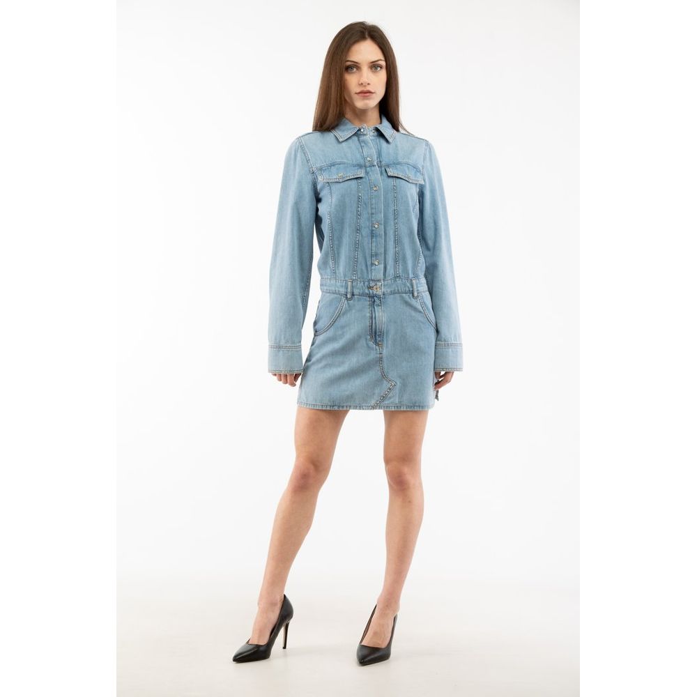 Indulge in the exquisite Moschino Multicolor Cotton Casual Dress, a luxurious blend of vibrant hues and soft cotton, perfect for elevating your everyday elegance.