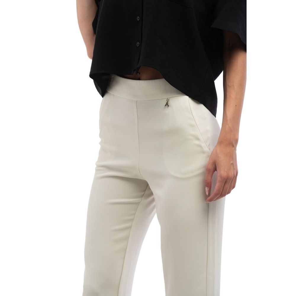 Patrizia Pepe Gray Polyester Casual Pants - Effortless Luxury Elegance