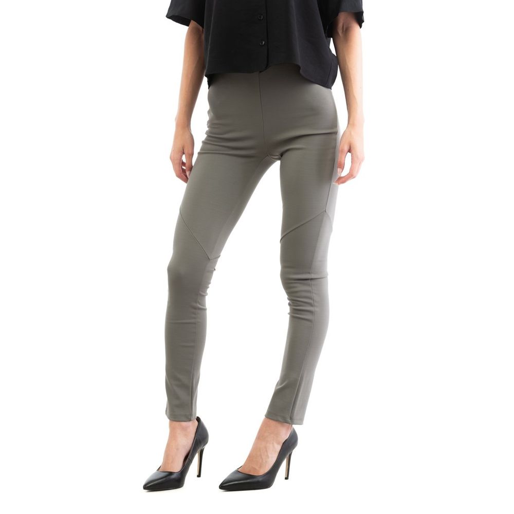 Patrizia Pepe Gray Viscose Skinny Pants - Luxe Elegance for All