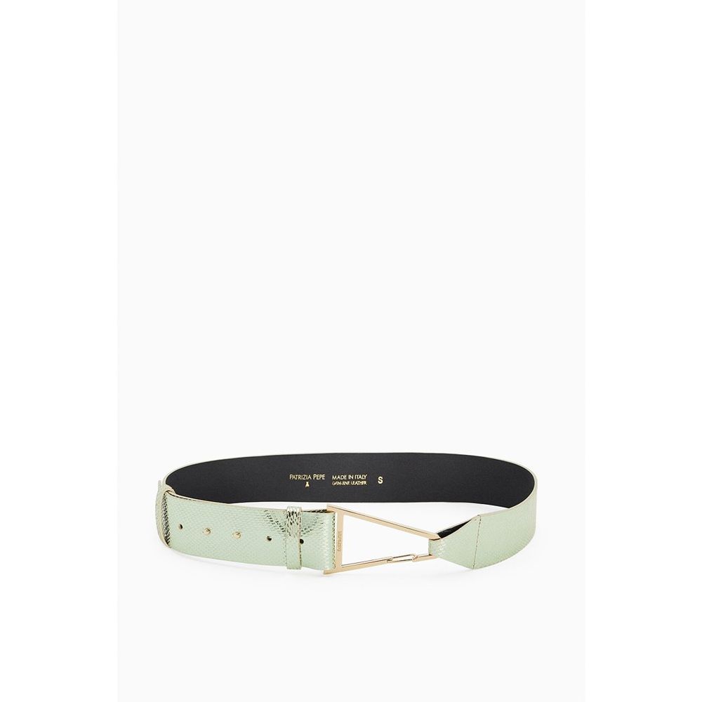 Patrizia Pepe Green Goatskin Belt - Luxury Artisanal Elegance