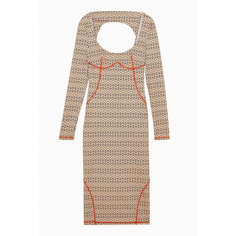 Patrizia Pepe Bicolor Nylon Casual Dress - Unparalleled Luxury
