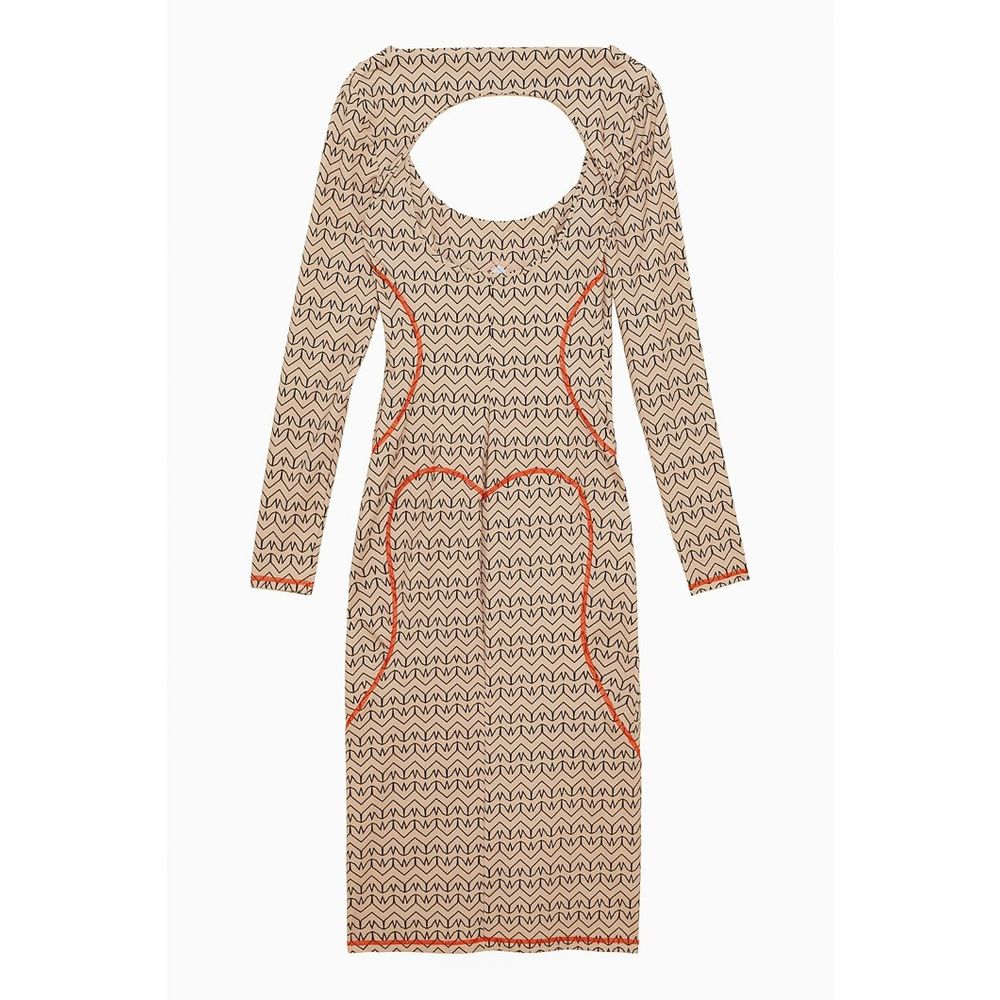 Patrizia Pepe Bicolor Nylon Casual Dress - Timeless Elegance