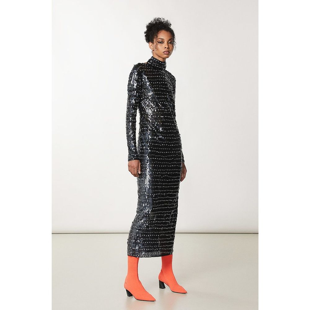 Patrizia Pepe Gold Polyamide Cocktail Dress - Timeless Luxury Elegance