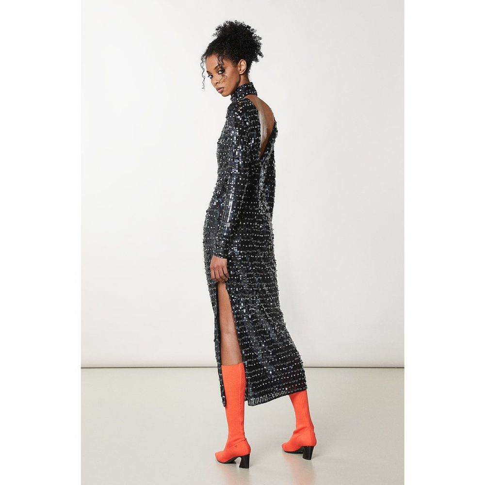 Patrizia Pepe Gold Polyamide Cocktail Dress - Luxury Elegance