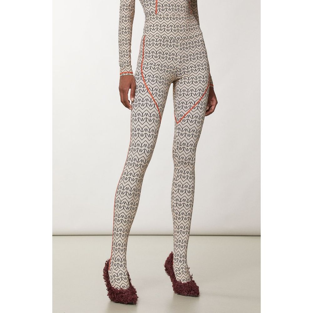 Patrizia Pepe Bicolor Polyamide Leggings - Luxury Sportswear