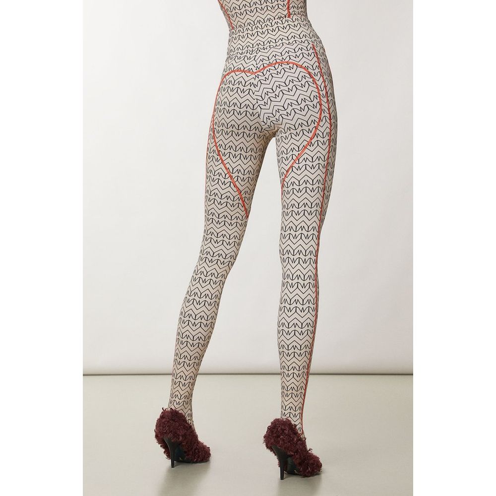 Patrizia Pepe Bicolor Polyamide Leggings - Luxury Sportswear