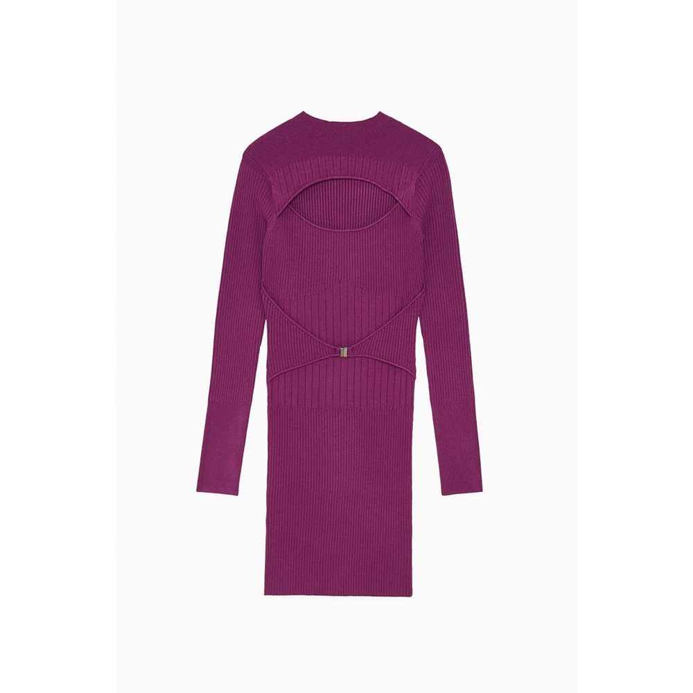 Patrizia Pepe Purple Viscose Dress - Luxury Elegance for All
