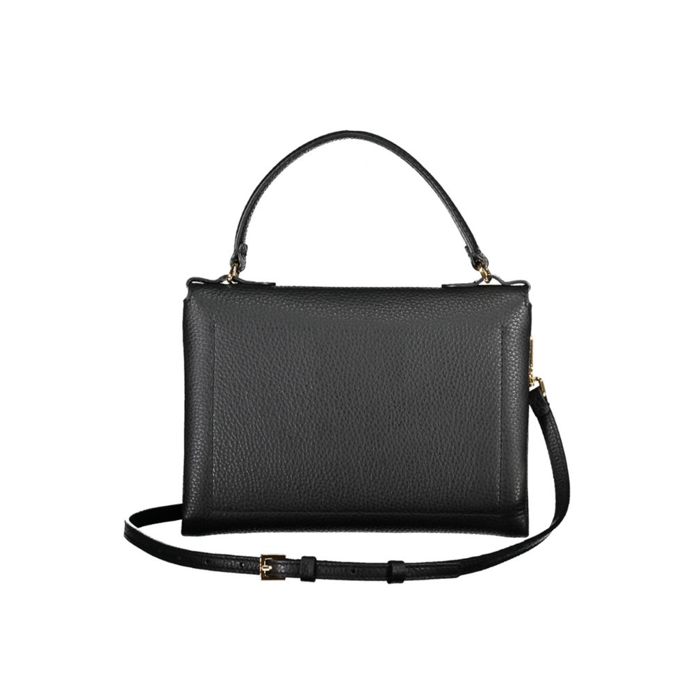 Coccinelle Black Leather Handbag - Artisanal Luxe Elegance