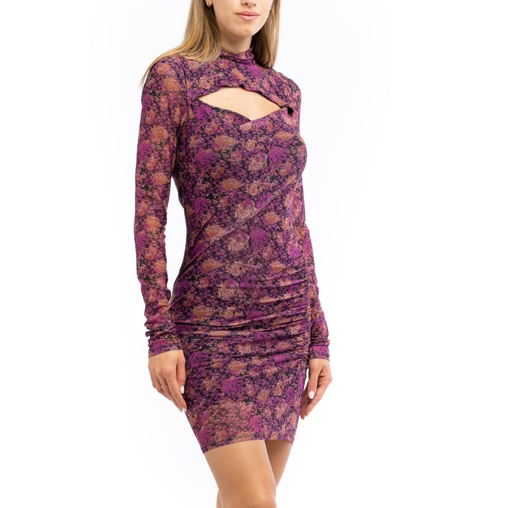 Patrizia Pepe Floral Casual Dress - Luxury Elegance in Purple