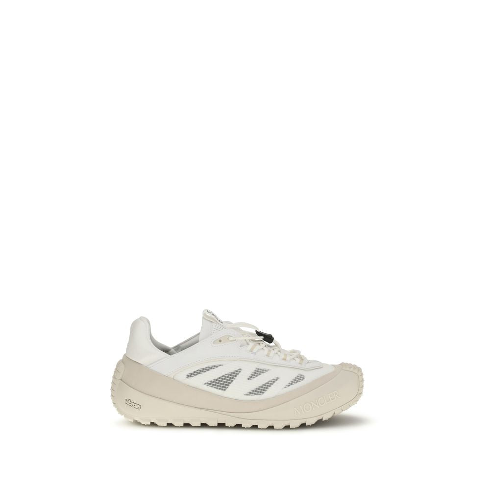 Moncler White Polyester Athletic Sneakers - Luxury Urban Elegance