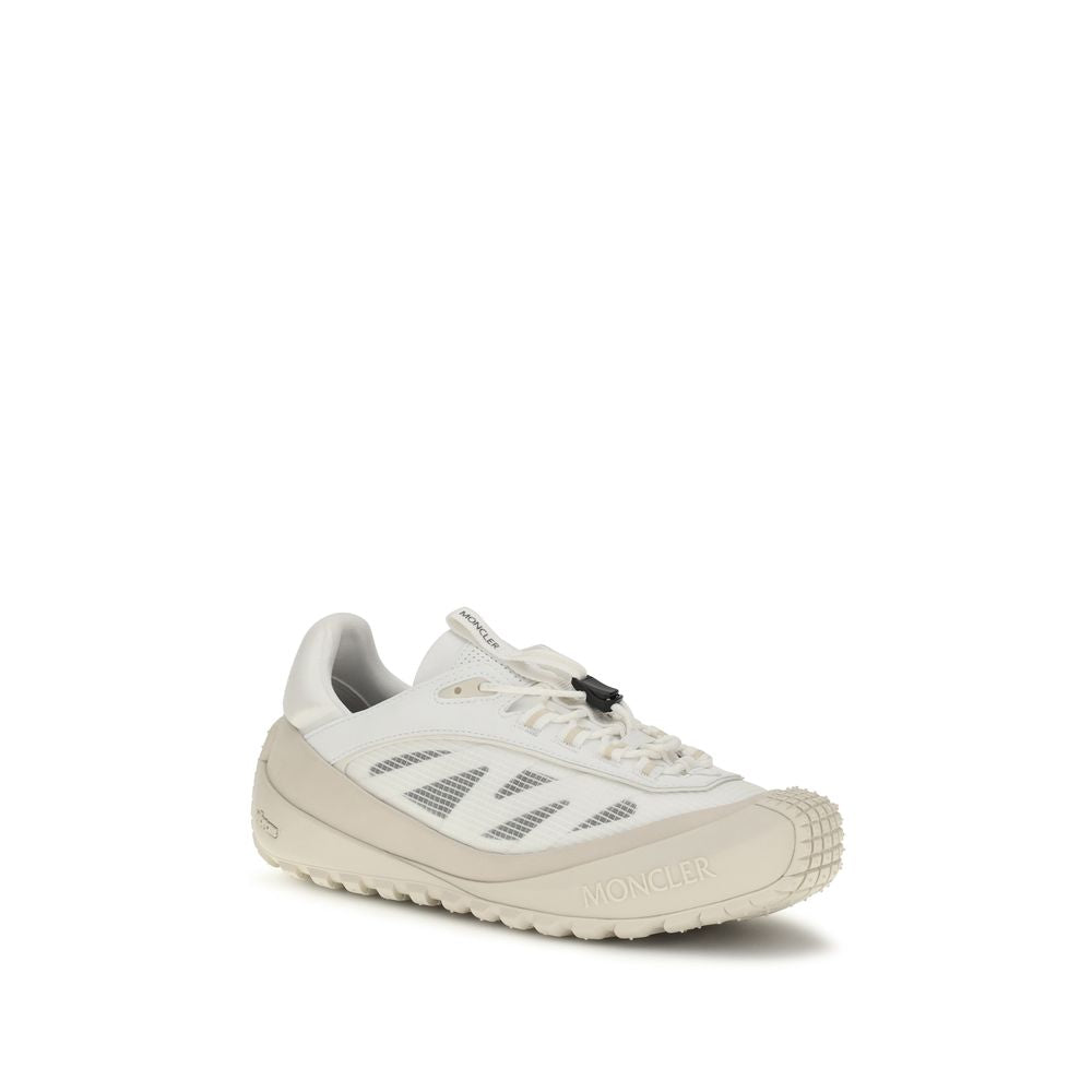 Moncler White Polyester Athletic Sneakers - Luxury Urban Elegance