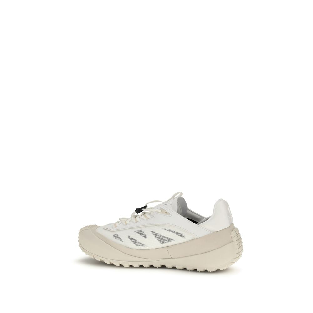 Moncler White Polyester Athletic Sneakers - Luxury Urban Elegance