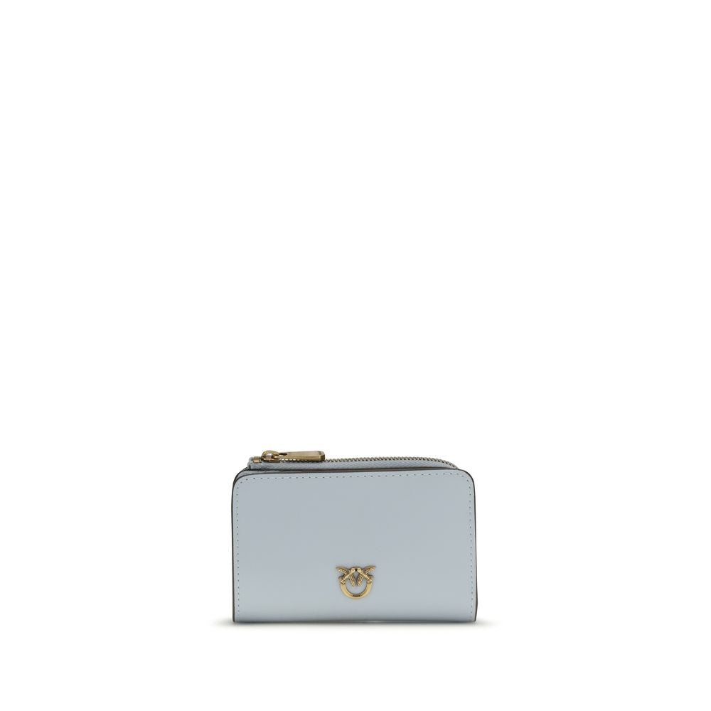 Discover the PINKO Blue Calf Leather Bos Taurus Wallet, a masterpiece of nappa leather craftsmanship, exuding timeless elegance for the discerning individual.