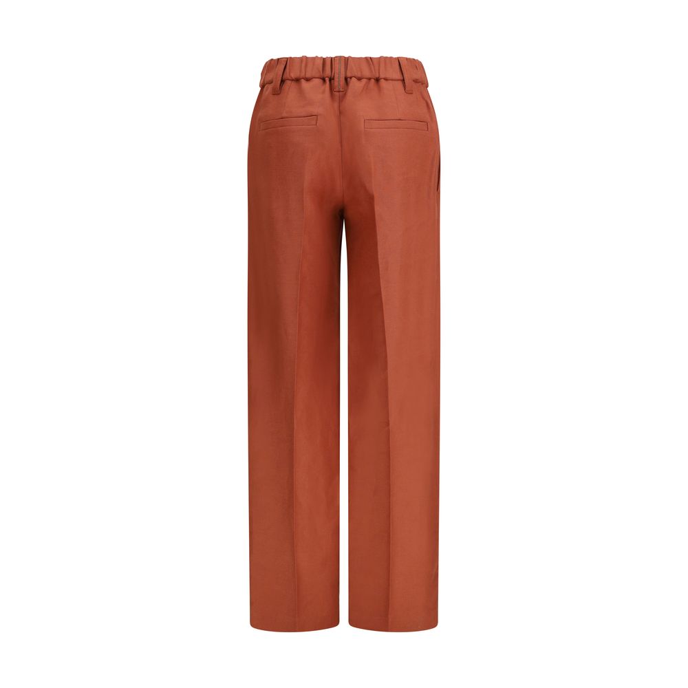 Discover the Brunello Cucinelli Multicolor Linen Casual Pants, a masterpiece of 100% linen craftsmanship, embodying effortless elegance for the discerning individual.