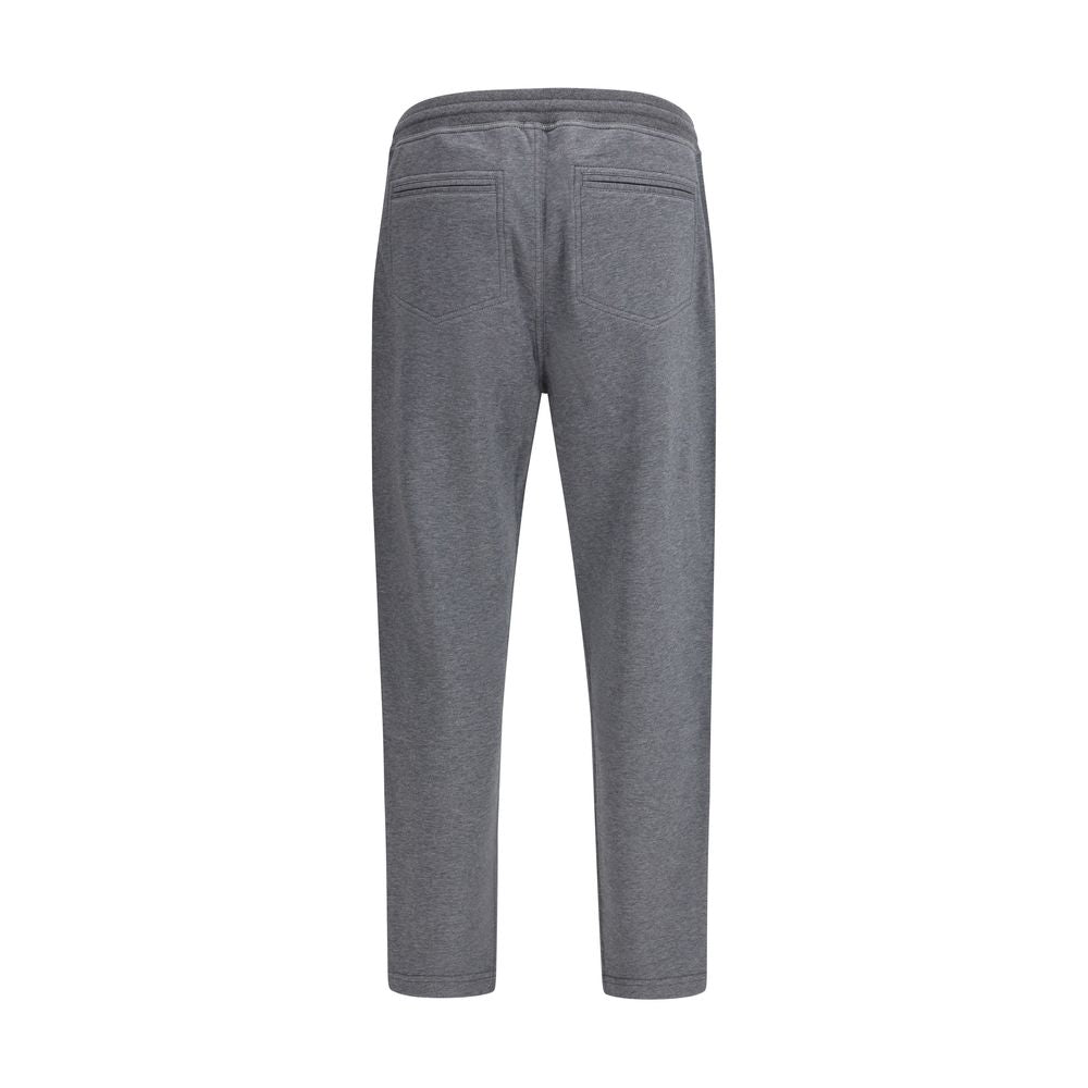 Brunello Cucinelli Gray Cotton Joggers – Luxury Artisanal Elegance