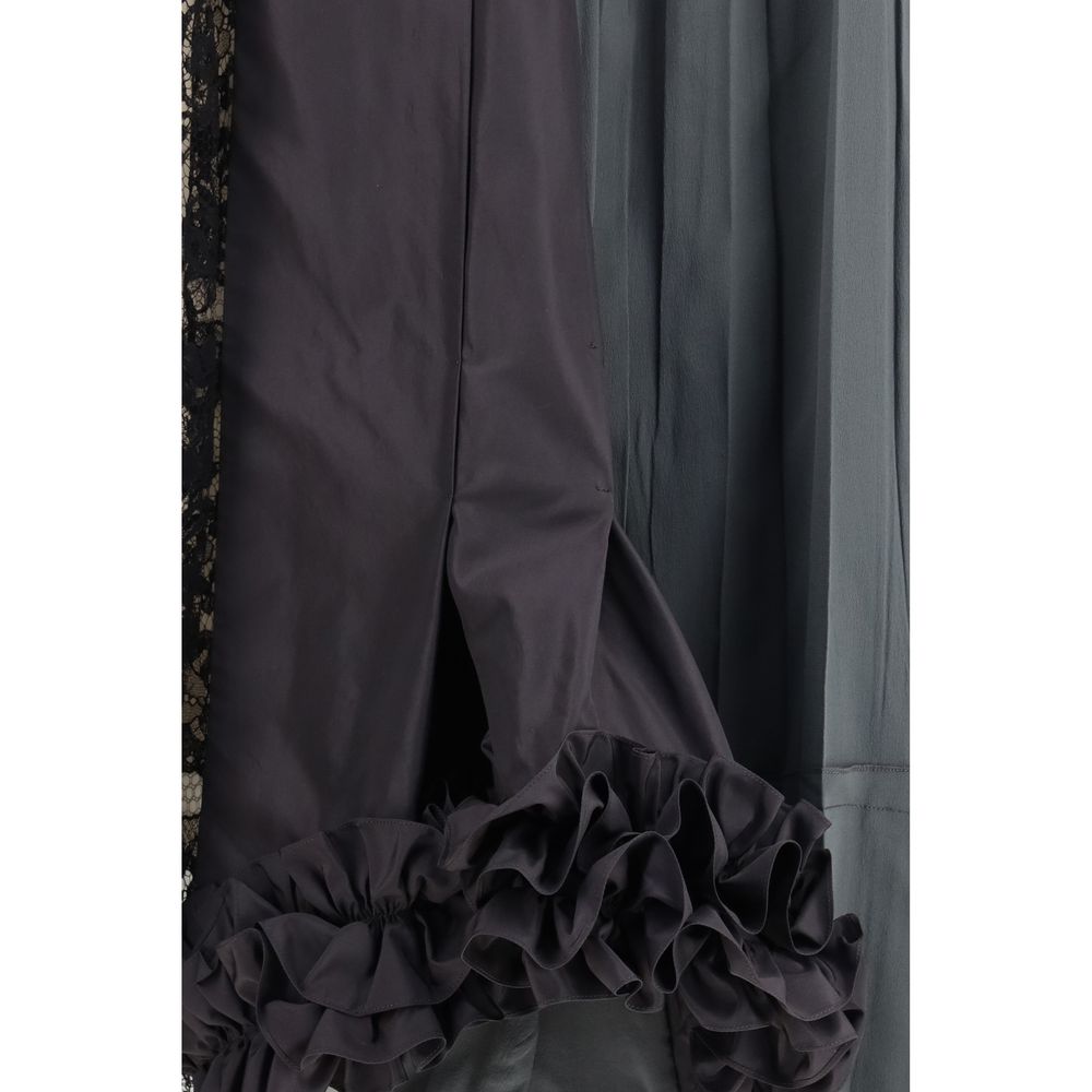 Prada Multicolor Silk Midi Skirt - Exquisite Luxury Fashion