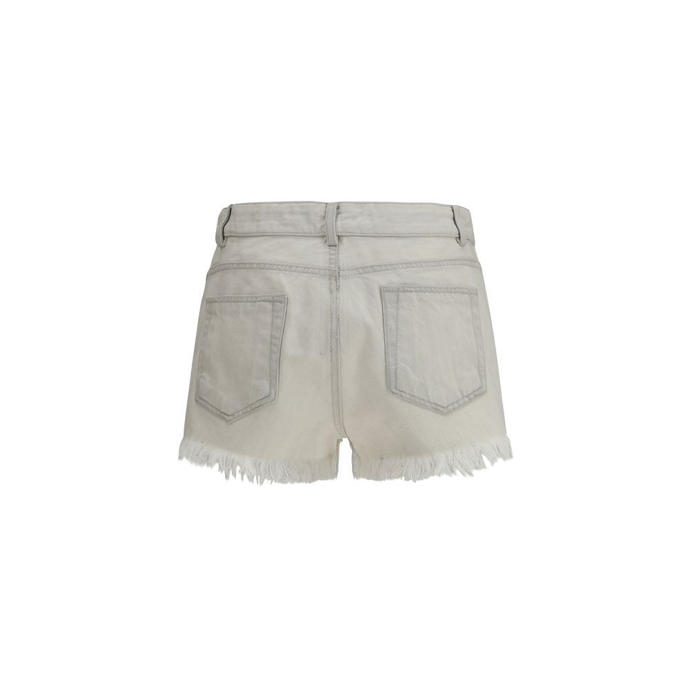 Discover the exquisite Rick Owens Beige Cotton Bermuda Shorts from the SS26 collection, crafted from sumptuous Japanese denim for a luxurious, avant-garde statement.