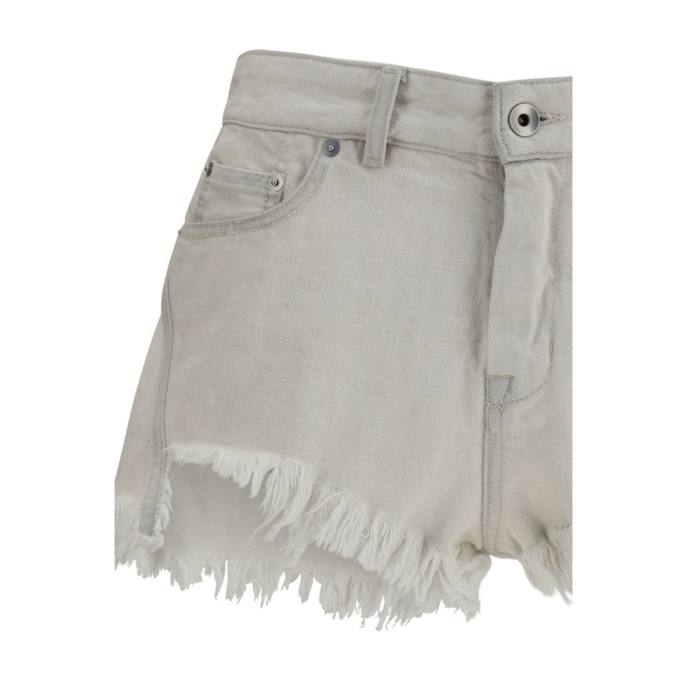 Discover the Rick Owens Beige Cotton Bermuda Shorts from the SS26 collection, crafted from luxurious Japanese denim for a sophisticated, avant-garde statement.