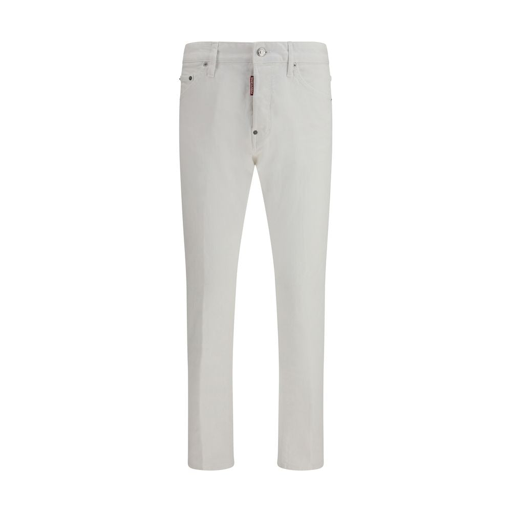 Dsquared² White Cotton Jeans Denim - Artisanal Luxury Elegance