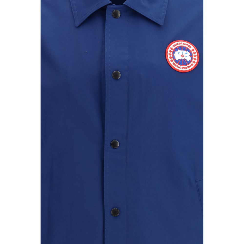 Canada Goose Blue Cotton Coat - Designer Luxury Redefined