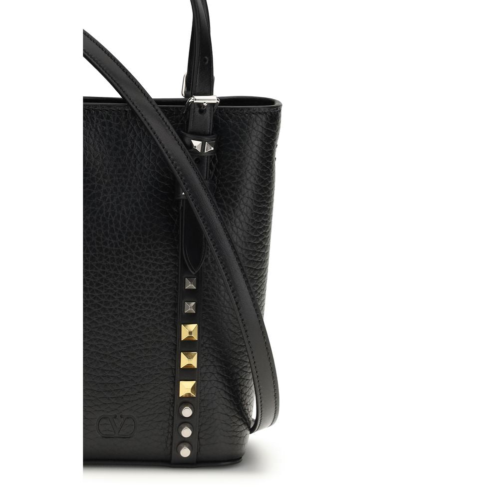 Valentino Garavani Rockstud Mini Bucket Bag in Luxurious Calf Leather