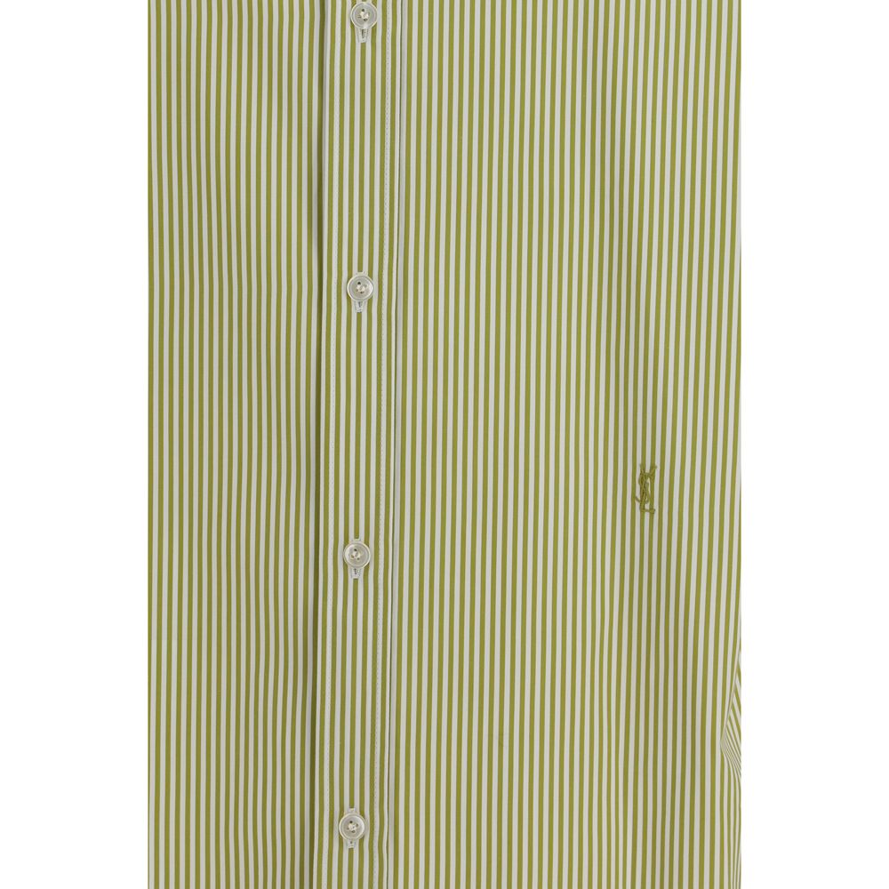Saint Laurent Bicolor Cotton Pattern Shirt - Timeless Luxury Elegance