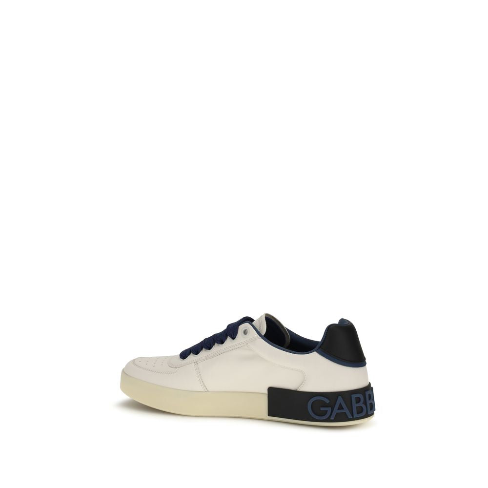 Dolce & Gabbana Multicolor Calf Leather Low Top Sneakers