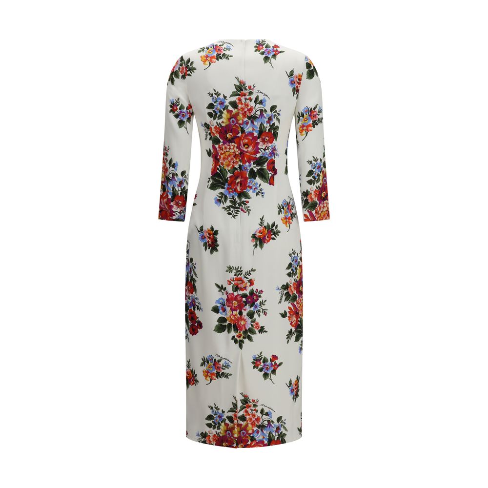 Discover the exquisite Dolce & Gabbana Multicolor Polyester Casual Dress, where floral elegance meets luxurious comfort, perfect for unforgettable moments of sophistication.