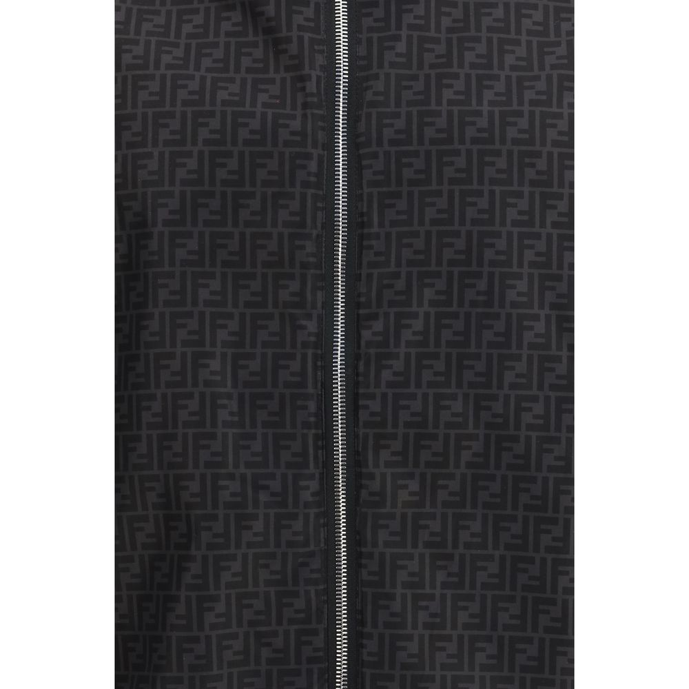 Fendi Black Polyamide Shell Jacket - Luxury Windbreaker Elegance