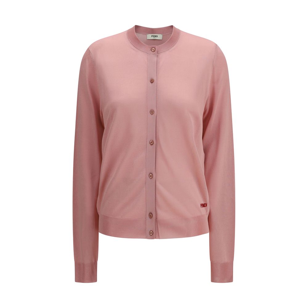 Elevate your style with the Fendi Multicolor Viscose Cardigan, a masterpiece of exquisite craftsmanship and luxurious comfort, perfect for any sophisticated occasion.
