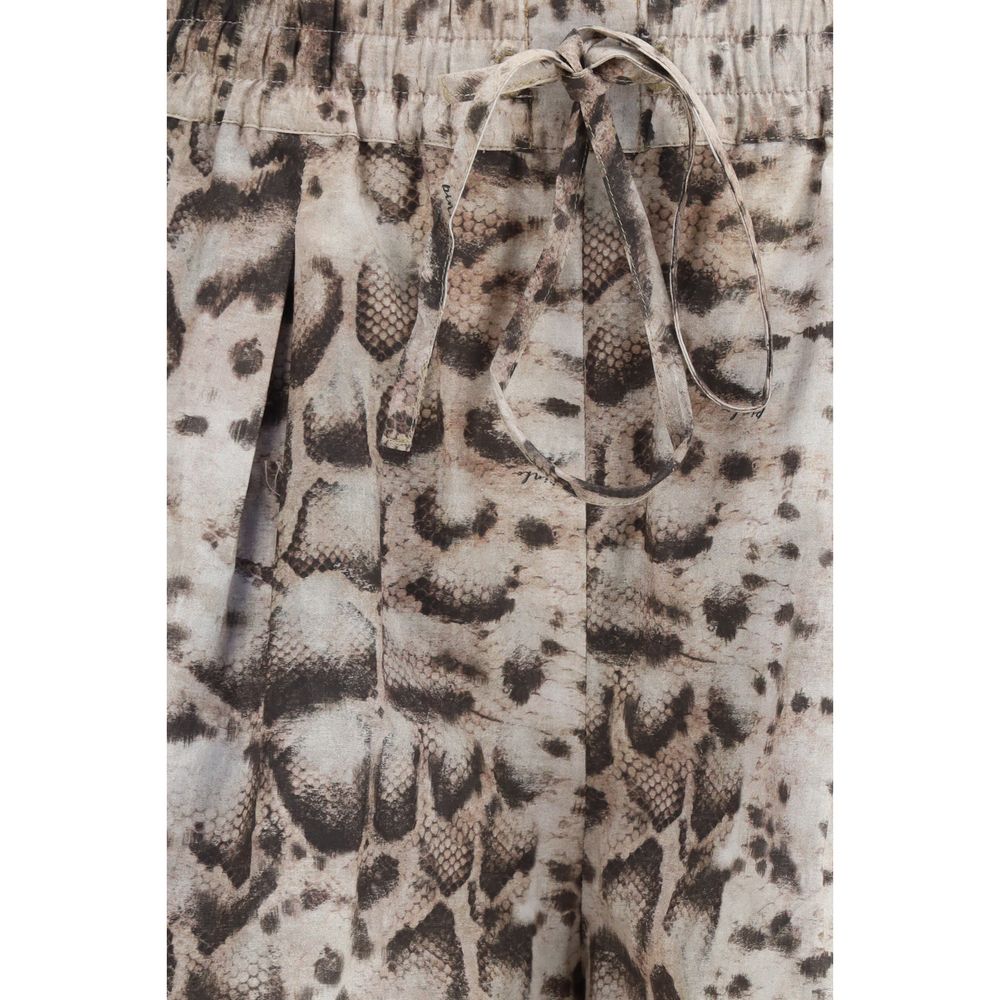 PINKO Gussola Pants: Luxurious Python Print for Effortless Elegance