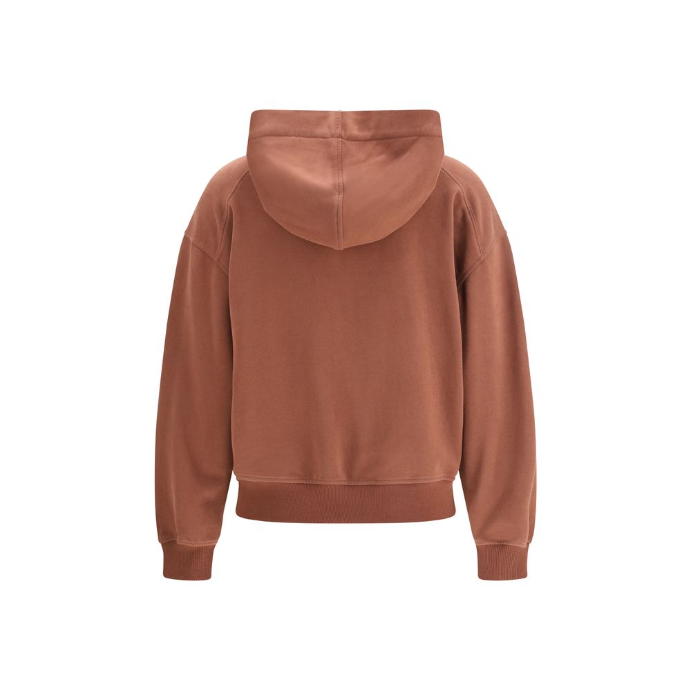 Elevate your wardrobe with the Brunello Cucinelli Brown Cotton Sweatshirt, a luxurious blend of comfort and elegance crafted from smooth cotton fleece, embodying timeless sophistication.