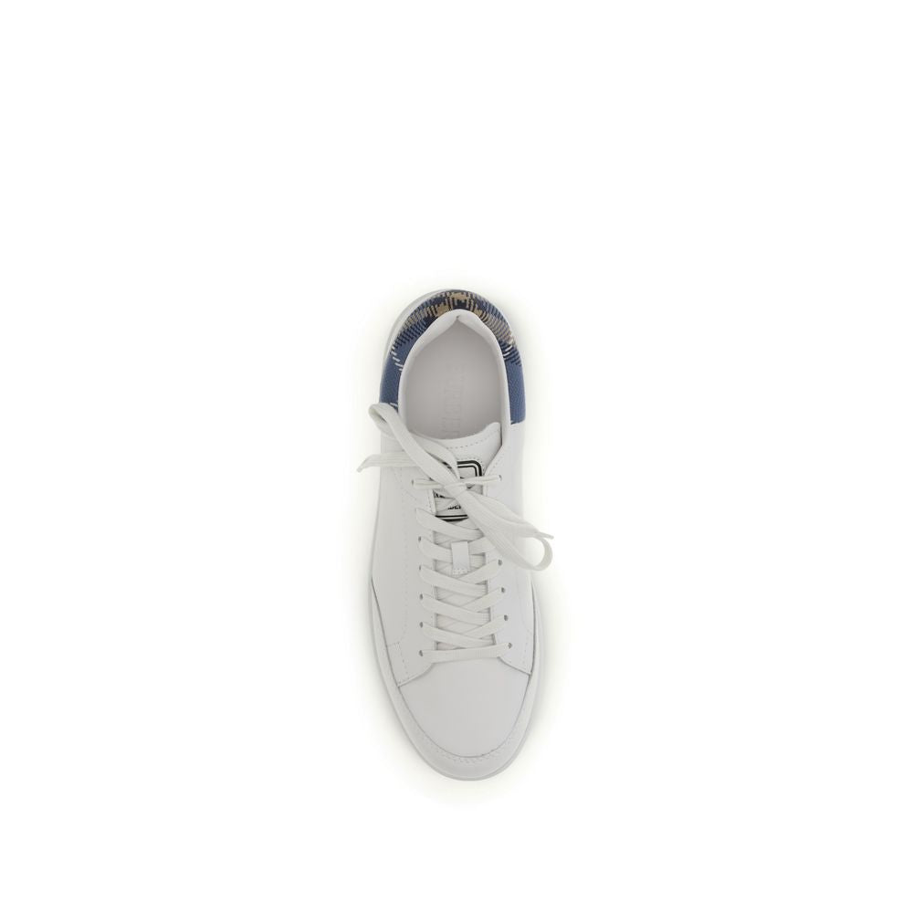 Burberry White Calf Leather Low Top Sneakers – Designer Luxury