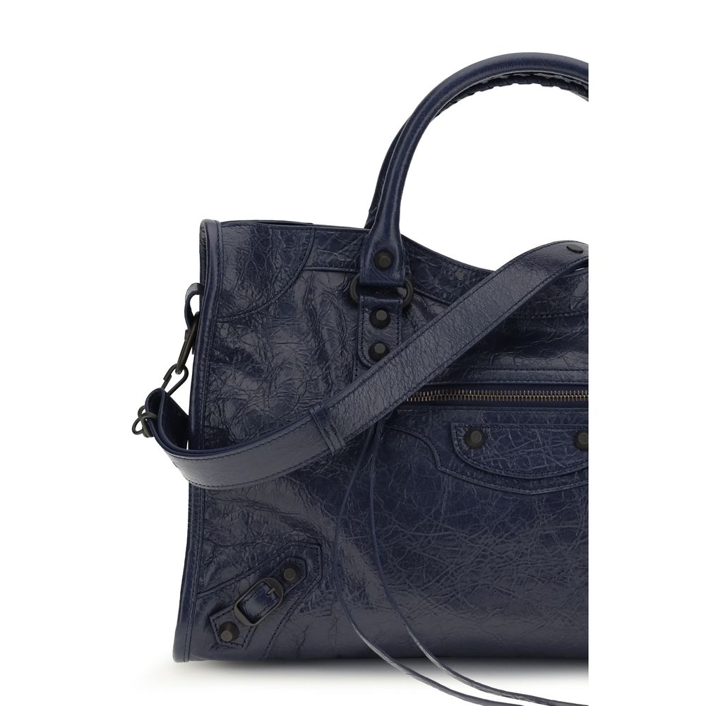 Balenciaga Black Calf Leather Bos Taurus Shoulder Bag