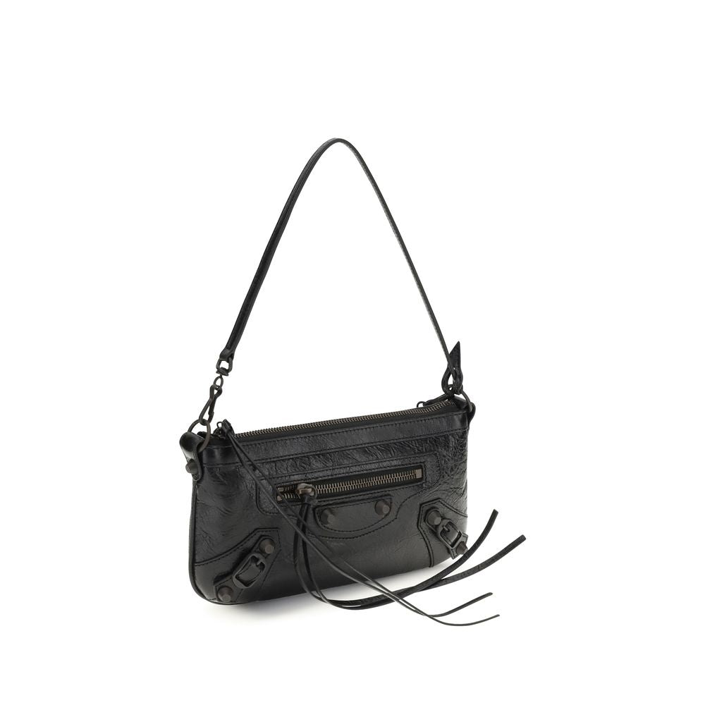 Balenciaga Black Lamb Ovis Aries Shoulder Bag, Artisanal Luxury