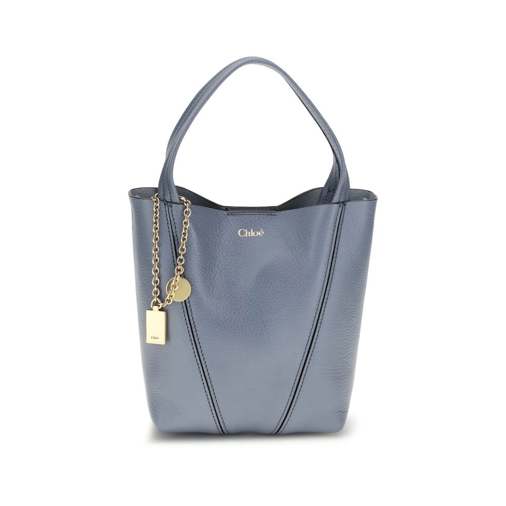 Chloé Blue Calf Leather Bos Taurus Shoulder Bag - Artisanal Luxury