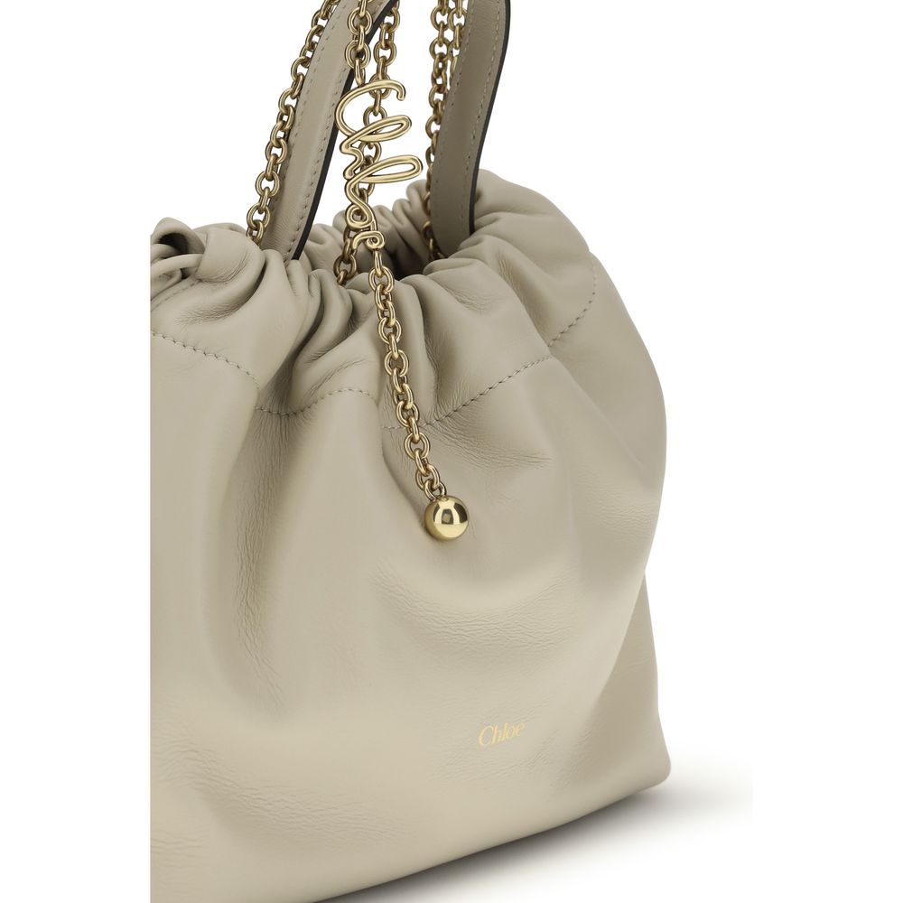 Chloé Beige Lamb Ovis Aries Shoulder Bag, Artisanal Luxury