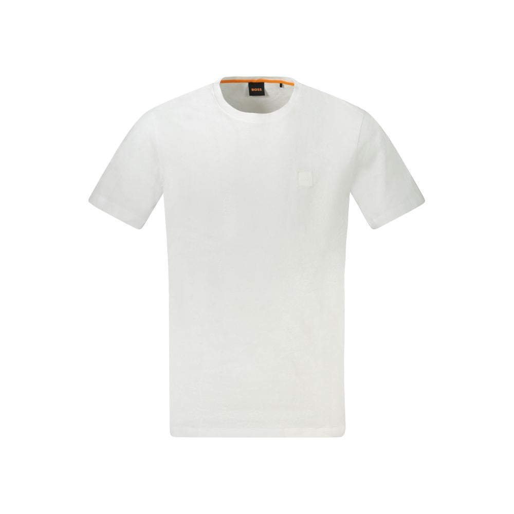 Hugo Boss White Cotton T-Shirt - Timeless Luxury for All