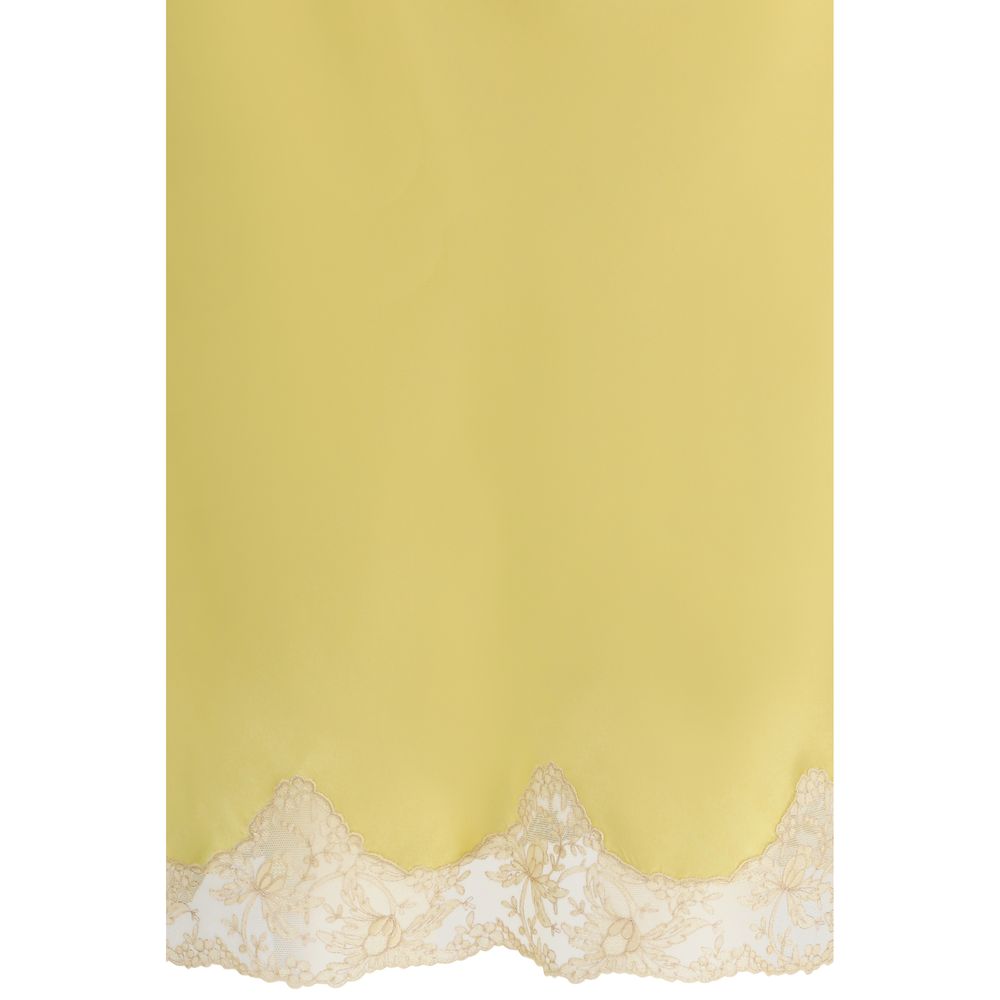 Saint Laurent Bicolor Silk Midi Skirt - Timeless Luxury Elegance